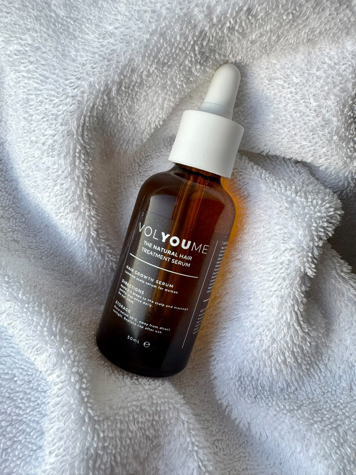VOLYOUME Hair Growth Serum 50ml amber dropper bottle